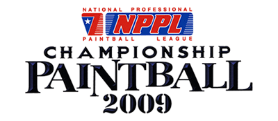 NPPL Championship Paintball 2009 title screen for Wii